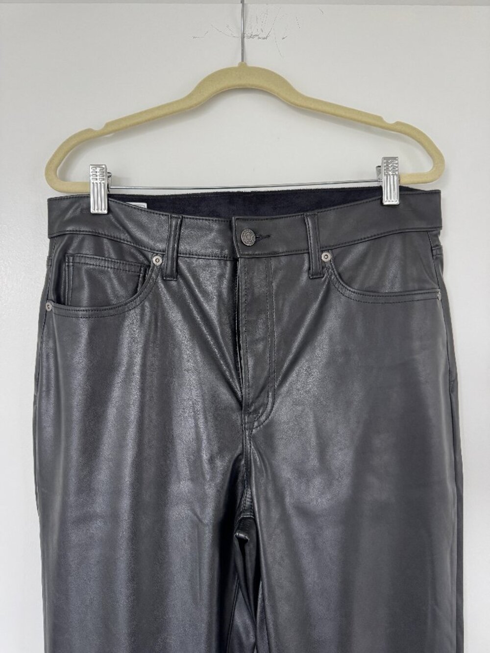 Gap High Rise Vegan Leather Vintage Slim Pants